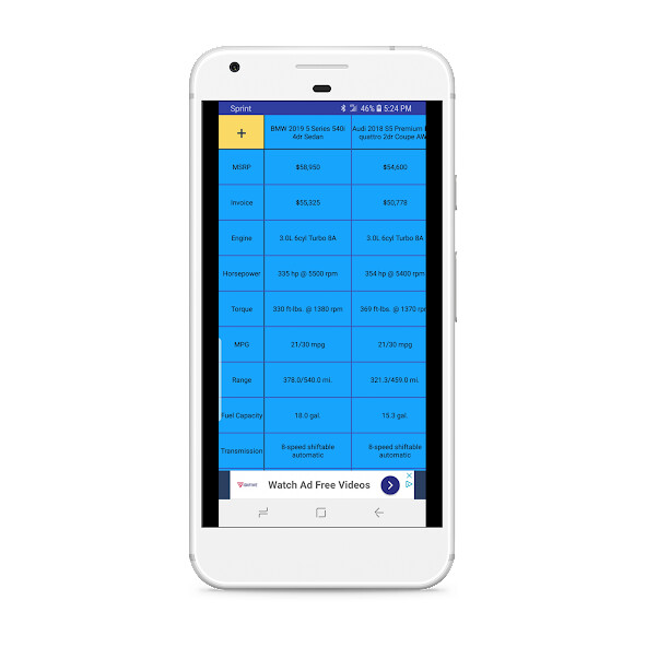 Run android online APK CarSpecs: Compare/research vehicle specifications from MyAndroid or emulate CarSpecs: Compare/research vehicle specifications using MyAndroid