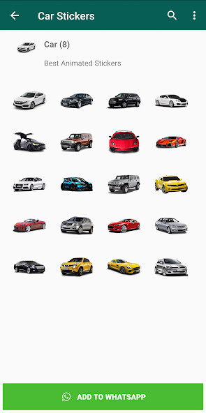 Run android online APK Car Stickers for WhatsApp from MyAndroid or emulate Car Stickers for WhatsApp using MyAndroid