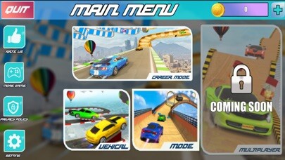 Emulate iPhone app Car Stunt GT Racing Mega Ramp using MyAndroid Emulate iPhone app Car Stunt GT Racing Mega Ramp using MyAndroid