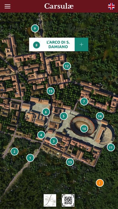 Emulate iPhone app Carsulae - Area archeologica using MyAndroid