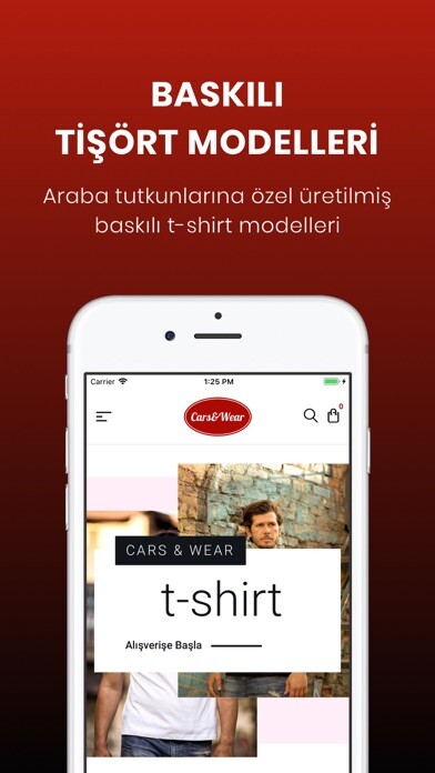 Emulate iPhone app Cars & Wear: Baskılı T-Shirt using MyAndroid Emulate iPhone app Cars & Wear: Baskılı T-Shirt using MyAndroid