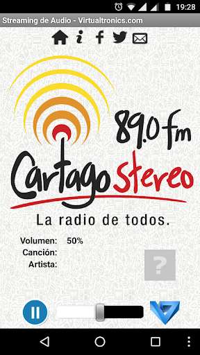 Emulate Android APK Cartago Stereo