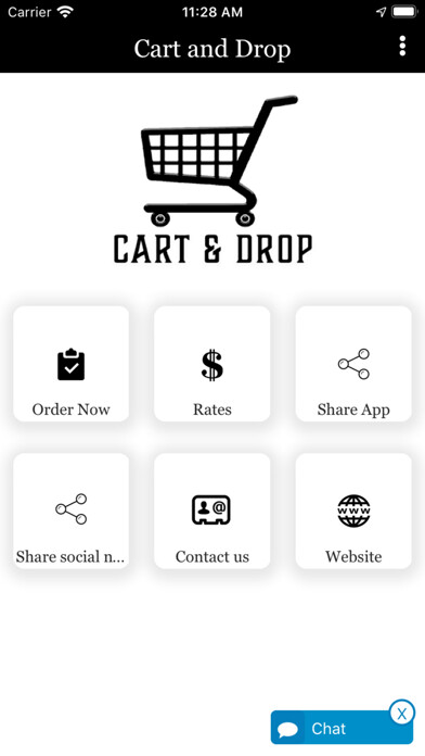 Emulate iPhone app Cart and Drop using MyAndroid