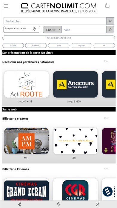 Emulate iPhone app Carte No Limit - App using MyAndroid Emulate iPhone app Carte No Limit - App using MyAndroid