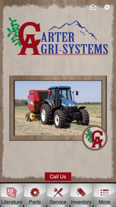 Emulate iPhone app Carter Agri-Systems using MyAndroid