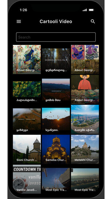 Emulate iPhone app Cartooli Videos using MyAndroid