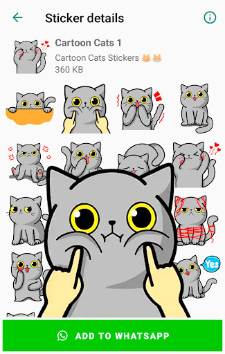 Run android online APK Cartoon Cat Stickers for WhatsApp from MyAndroid or emulate Cartoon Cat Stickers for WhatsApp using MyAndroid