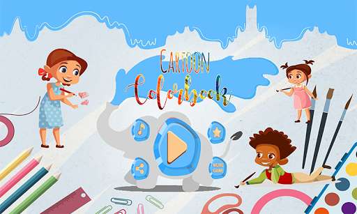 Run android online APK Cartoon Color Book from MyAndroid or emulate Cartoon Color Book using MyAndroid