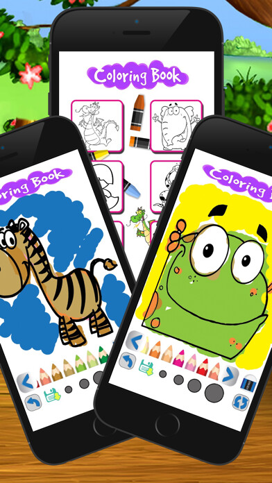 Emulate iPhone app cartoon coloring draw book art game for kid using MyAndroid Emulate iPhone app cartoon coloring draw book art game for kid using MyAndroid