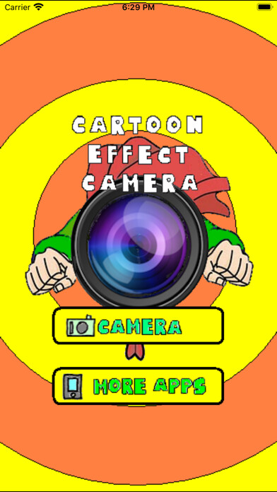 Emulate iPhone app CartoonEffectCamera using MyAndroid