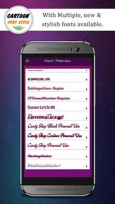Emulate Android APK Cartoon Font Style