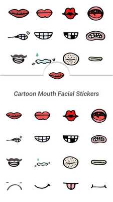 Emulate Android APK Cartoon Mouth Facial Stickers Emulate Android APK Cartoon Mouth Facial Stickers