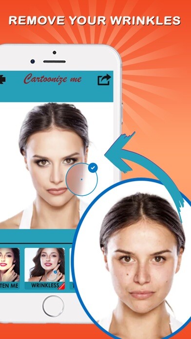 Emulate iPhone app Cartoon My Face With New Look using MyAndroid