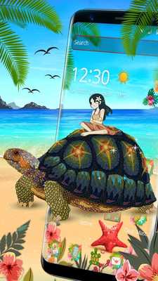Emulate Android APK Cartoon Tortoise Girl Theme