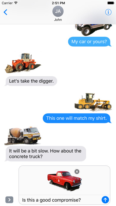 Emulate iPhone app Car Truck Digger Stickers using MyAndroid Emulate iPhone app Car Truck Digger Stickers using MyAndroid