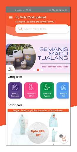 Run android online APK Cartsini : House of Muslim Products from MyAndroid or emulate Cartsini : House of Muslim Products using MyAndroid