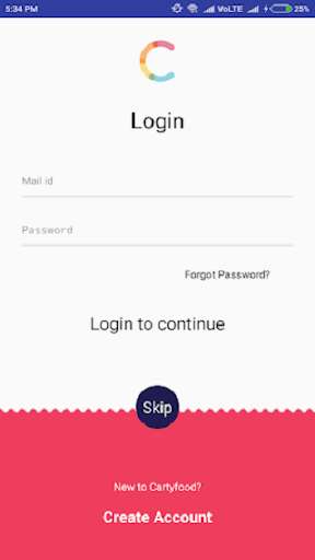Run android online APK CartyFood from MyAndroid or emulate CartyFood using MyAndroid