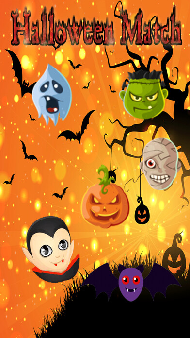 Emulate iPhone app Carved Pumpkins Halloweens Swipe Match using MyAndroid