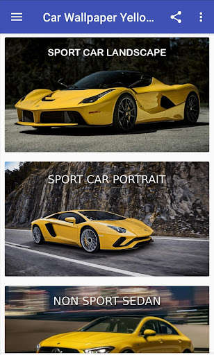 Run android online APK Car Wallpaper Yellow HD from MyAndroid or emulate Car Wallpaper Yellow HD using MyAndroid