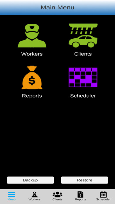 Emulate iPhone app Car Wash Software using MyAndroid