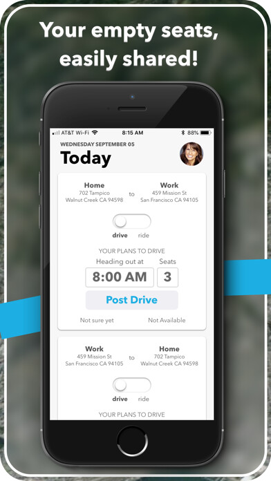 Emulate iPhone app carzac - carpool made easy. using MyAndroid