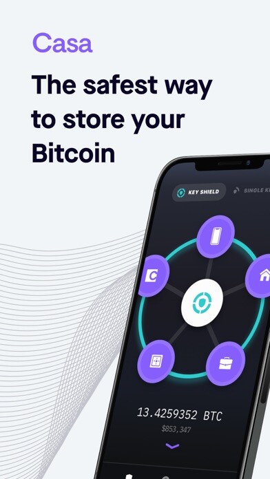 Emulate iPhone app Casa App: Bitcoin Wallet using MyAndroid