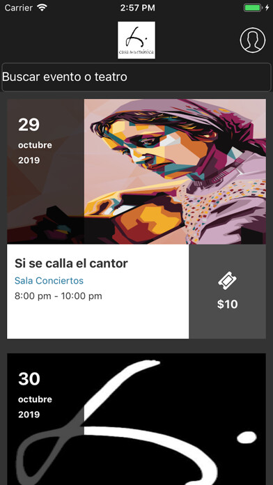 Emulate iPhone app Casa de la Música using MyAndroid
