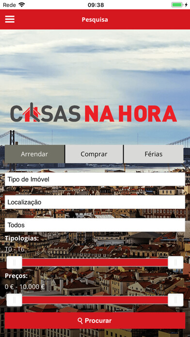 Emulate iPhone app Casas na Hora using MyAndroid