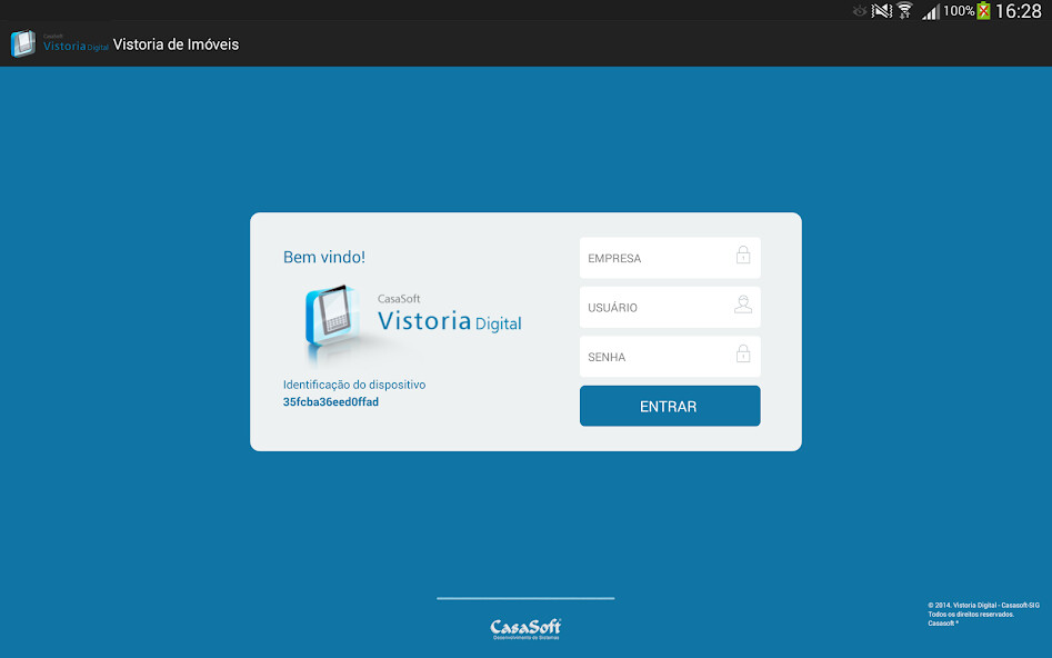Run android online APK CasaSoft Vistoria Mobile from MyAndroid or emulate CasaSoft Vistoria Mobile using MyAndroid