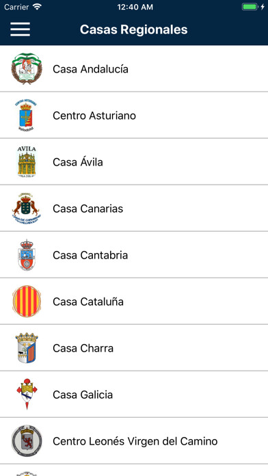 Emulate iPhone app Casas Regionales using MyAndroid