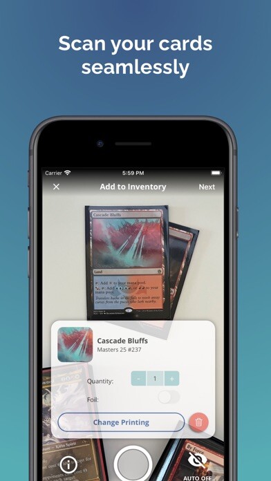 Emulate iPhone app Cascade MTG using MyAndroid