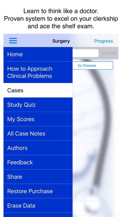 Emulate iPhone app Case Files Surgery, 6/e using MyAndroid Emulate iPhone app Case Files Surgery, 6/e using MyAndroid