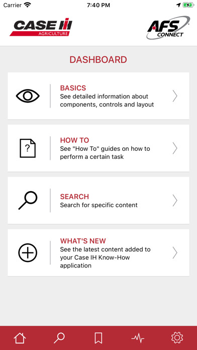 Emulate iPhone app Case IH Know-How using MyAndroid