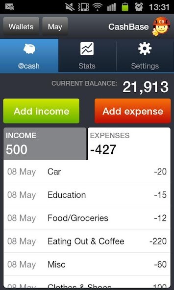 Run android online APK CashBase from MyAndroid or emulate CashBase using MyAndroid