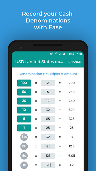 Run android online APK Cash Calculator - The most Simple Money Counter from MyAndroid or emulate Cash Calculator - The most Simple Money Counter using MyAndroid