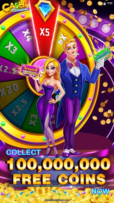 Emulate iPhone app Cash Carnival-Slot Casino Game using MyAndroid