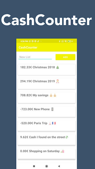 Run android online APK CashCounter: The euro counter from MyAndroid or emulate CashCounter: The euro counter using MyAndroid