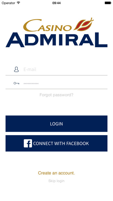 Emulate iPhone app Casino Admiral Holland using MyAndroid