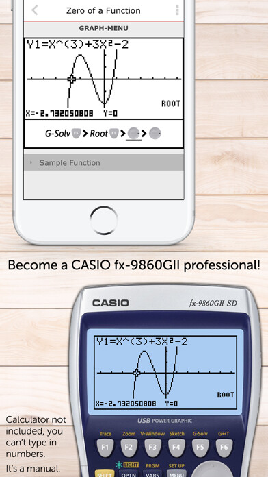 Emulate iPhone app CASIO Graph Calculator Manual using MyAndroid Emulate iPhone app CASIO Graph Calculator Manual using MyAndroid