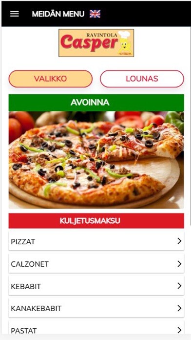 Emulate iPhone app Casper Pizzeria using MyAndroid Emulate iPhone app Casper Pizzeria using MyAndroid