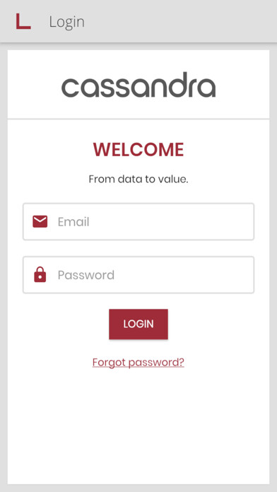 Emulate iPhone app Cassandra - Smart Maintenance using MyAndroid Emulate iPhone app Cassandra - Smart Maintenance using MyAndroid