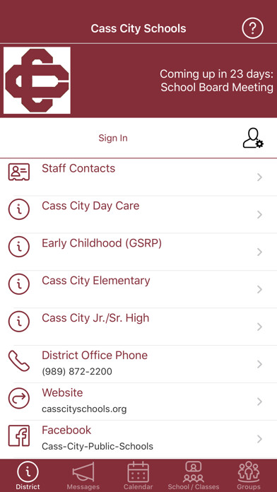 Run android online APK Cass City Schools from MyAndroid or emulate Cass City Schools using MyAndroid