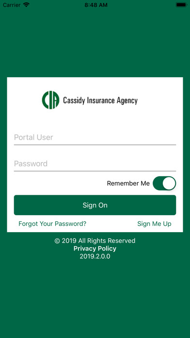 Emulate iPhone app Cassidy Insurance Agency using MyAndroid Emulate iPhone app Cassidy Insurance Agency using MyAndroid