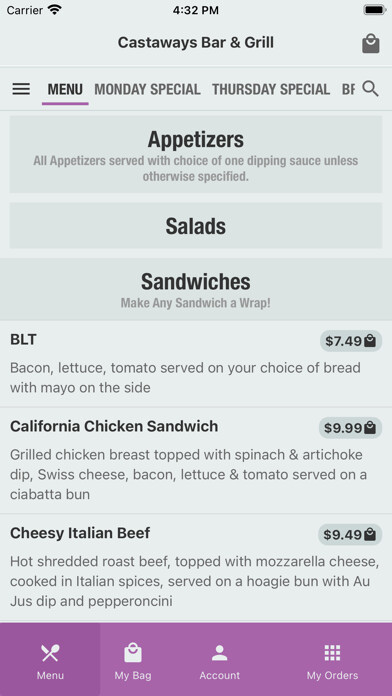 Emulate iPhone app Castaways Bar and Grill using MyAndroid Emulate iPhone app Castaways Bar and Grill using MyAndroid