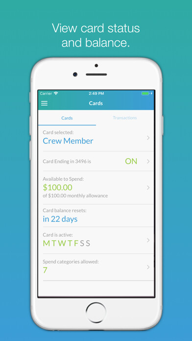 Emulate iPhone app Cast & Crew PCard+ using MyAndroid