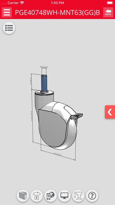 Emulate iPhone app Caster CAD 3D using MyAndroid Emulate iPhone app Caster CAD 3D using MyAndroid