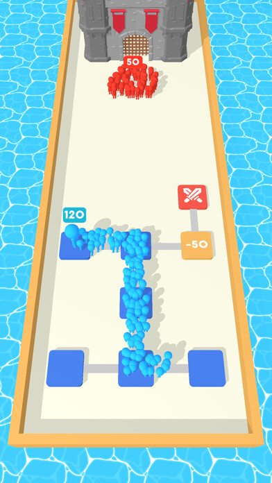 Emulate iPhone app Castle Conquest - Crowd Puzzle using MyAndroid