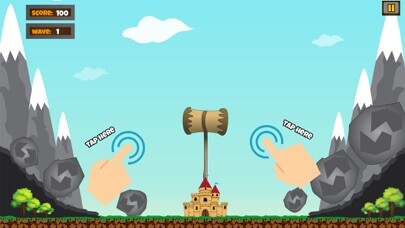 Emulate iPhone app Castle Hammer swing Smash Time using MyAndroid