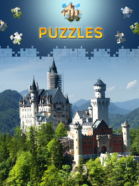 Emulate iPhone app Castles Jigsaw Puzzles using MyAndroid