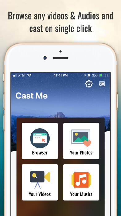 Emulate iPhone app Cast Me - Chromecast Streamer using MyAndroid Emulate iPhone app Cast Me - Chromecast Streamer using MyAndroid